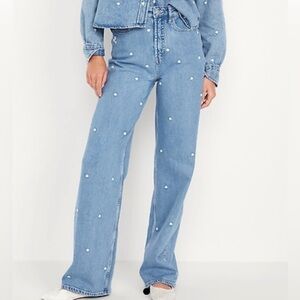 Old Navy Light Blue Straight Leg Jeans